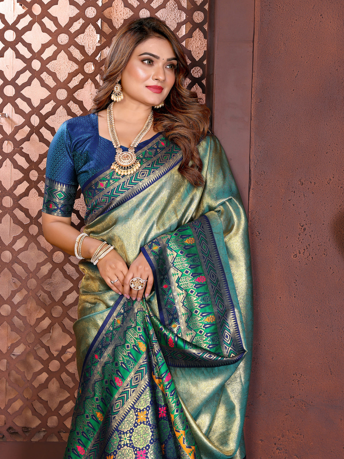 Border Banarasi Tissu