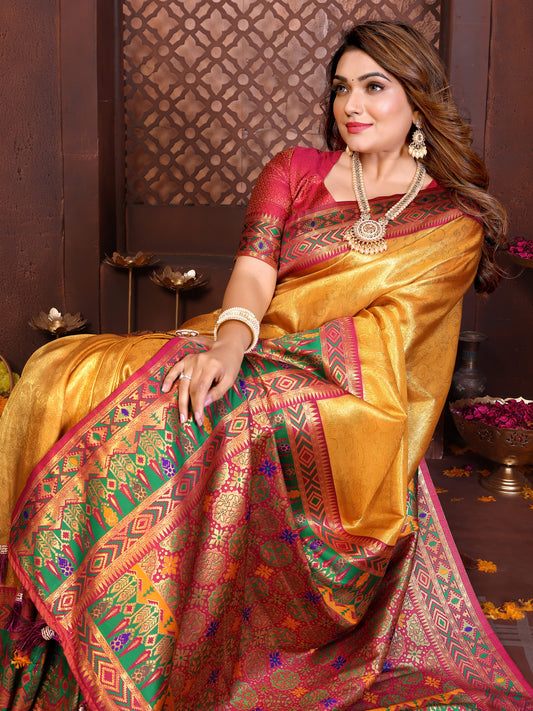Border Banarasi Tissu