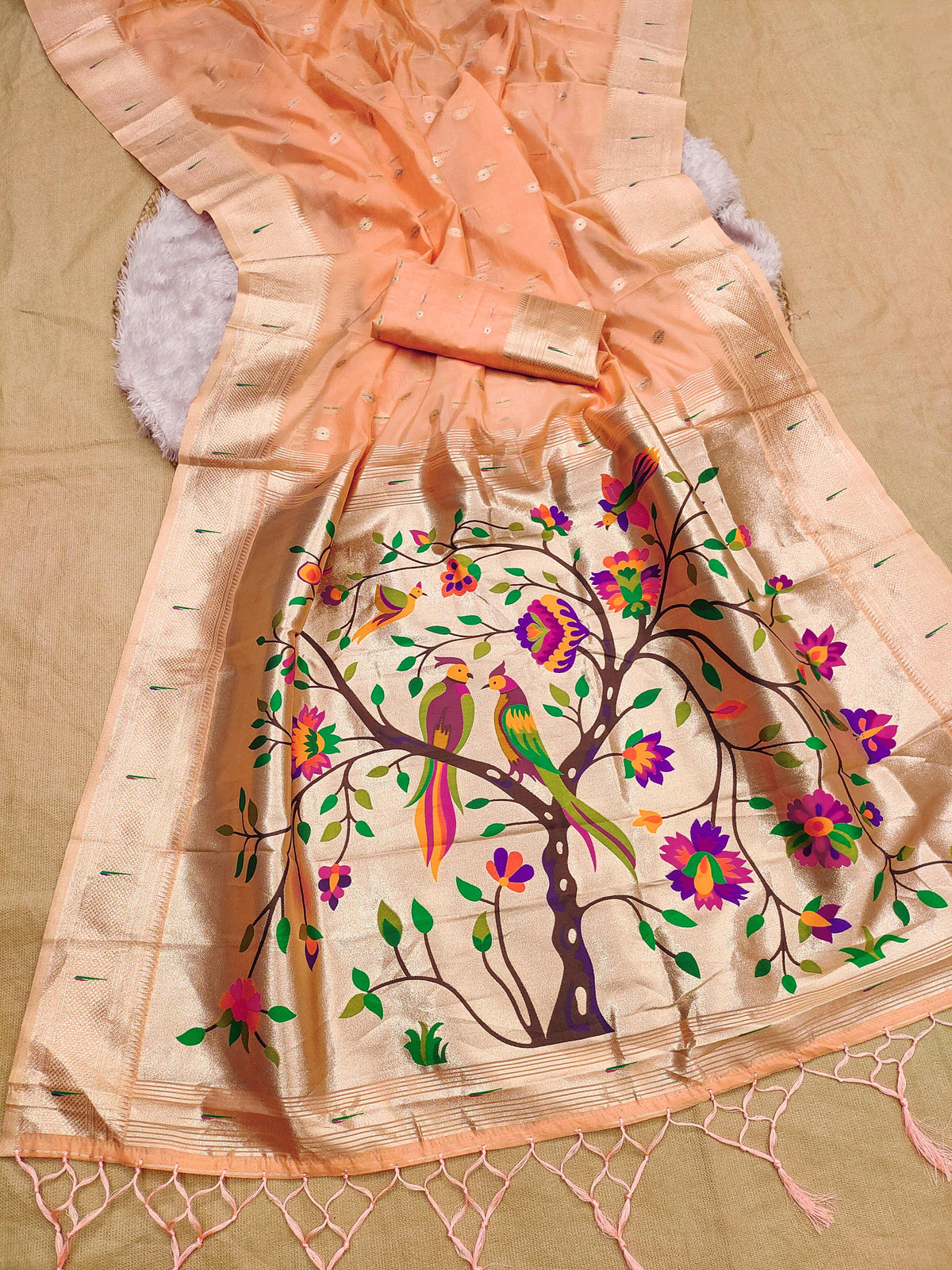 Single Muniya Fancy Pallu