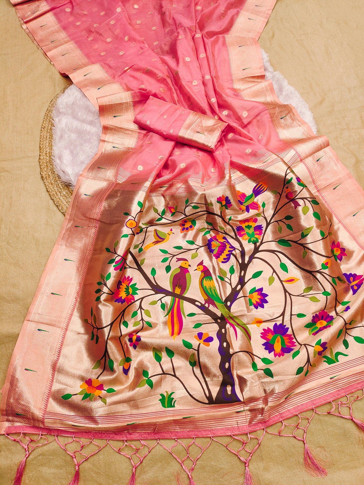 Single Muniya Fancy Pallu