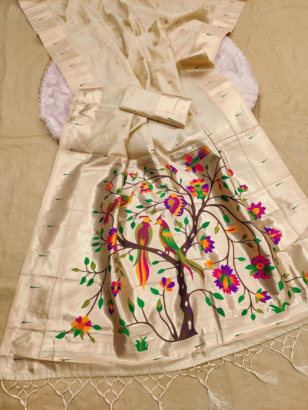 Single Muniya Fancy Pallu