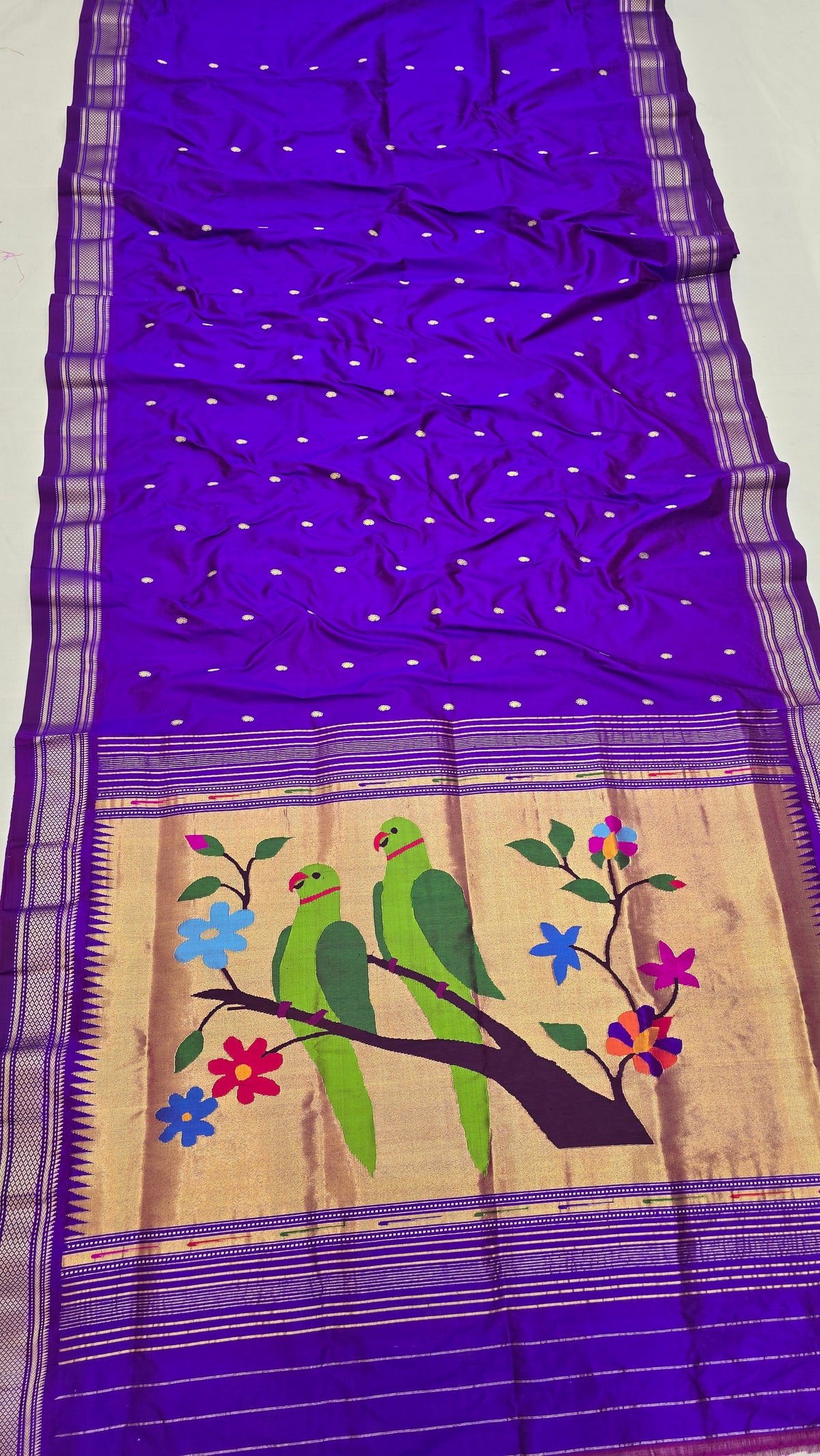 Two Parrot Pallu Fancy