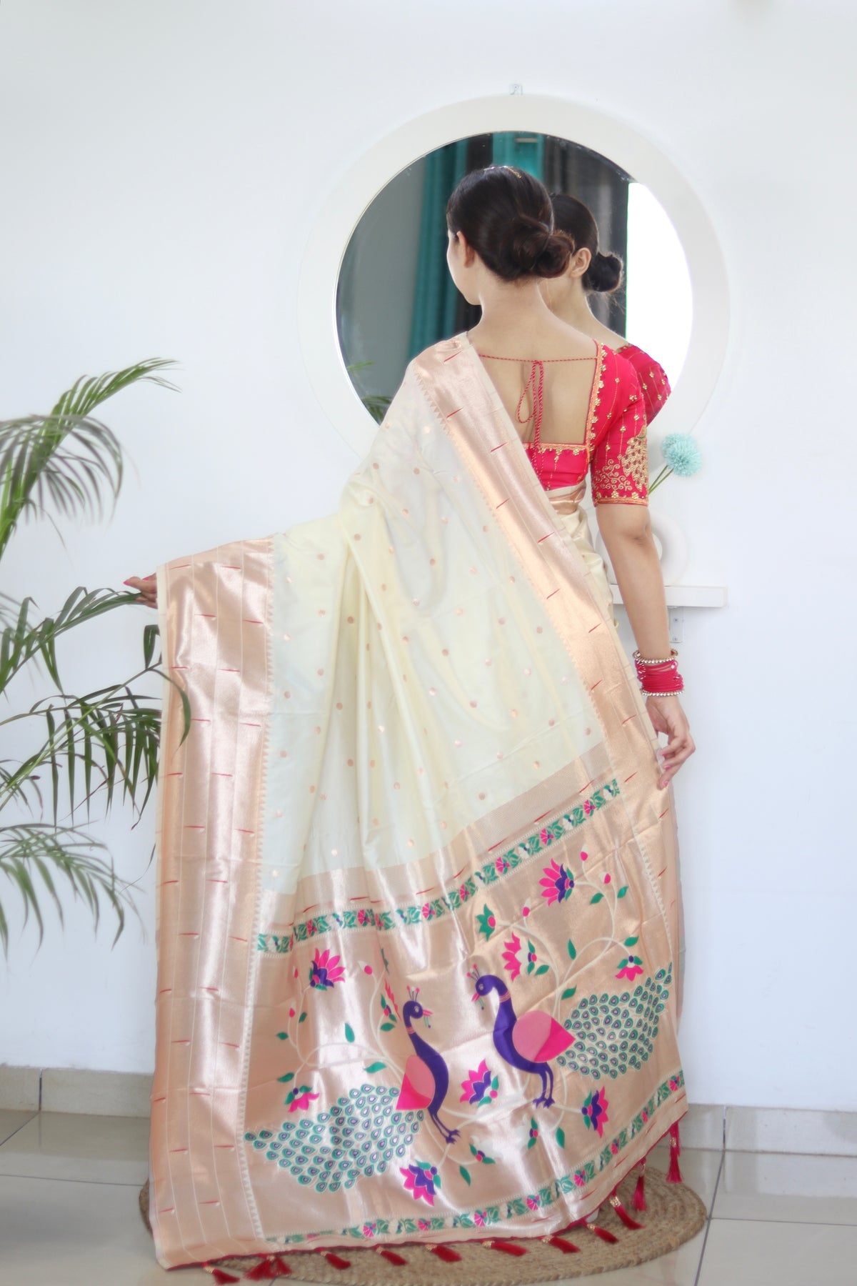 Dual Muniya Paithani