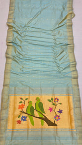 Pastel Silk Paithani Saree