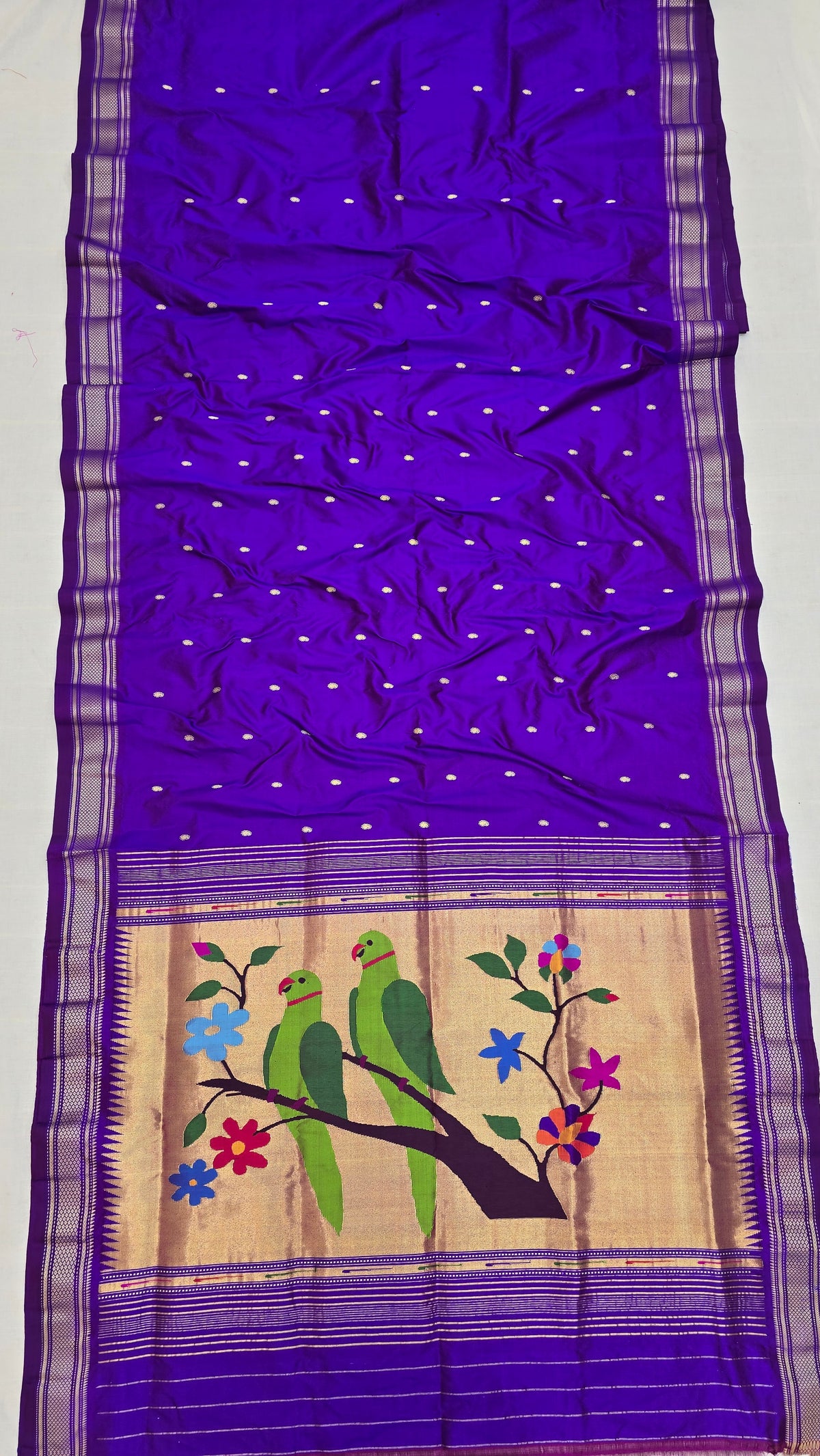 Two Parrot Pallu Fancy