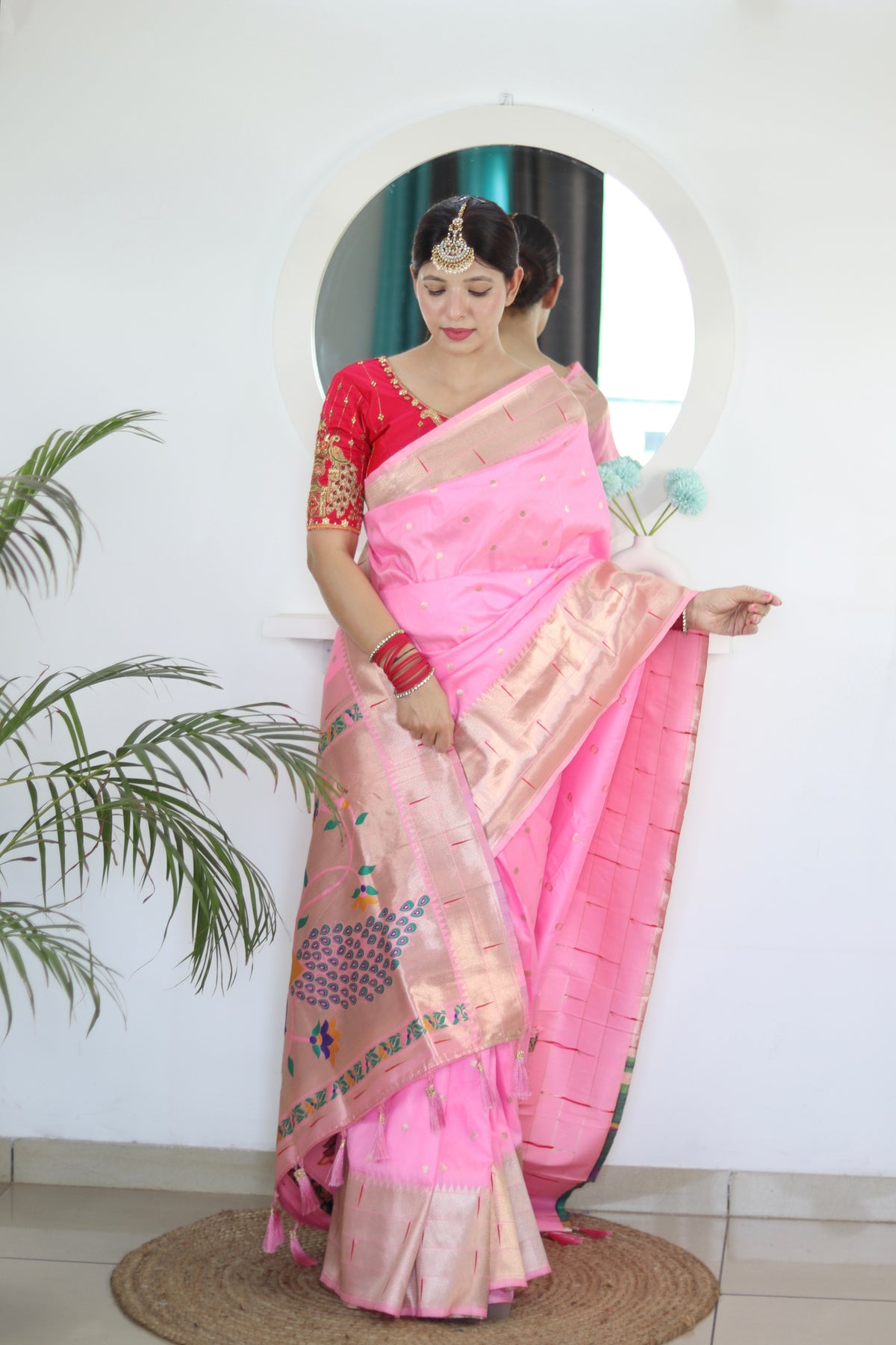 Dual Muniya Paithani