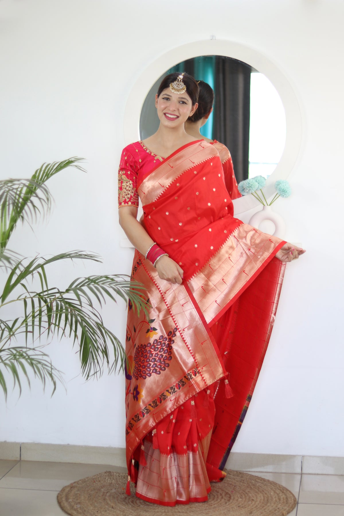 Dual Muniya Paithani
