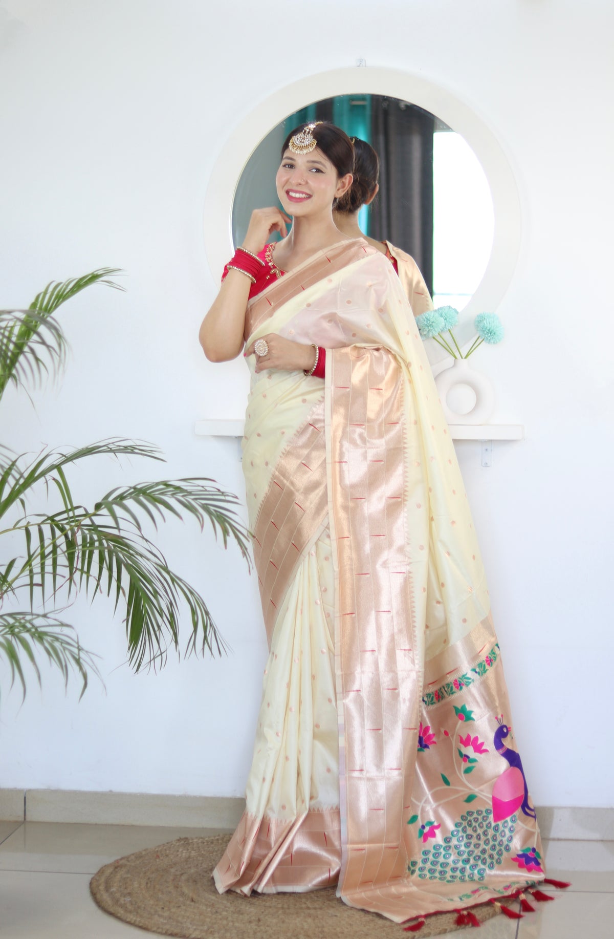 Dual Muniya Paithani