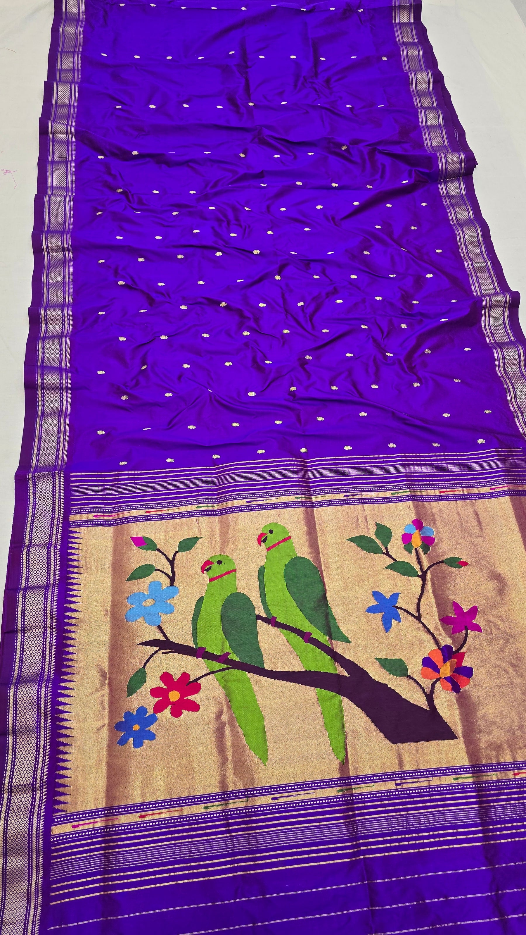 Two Parrot Pallu Fancy