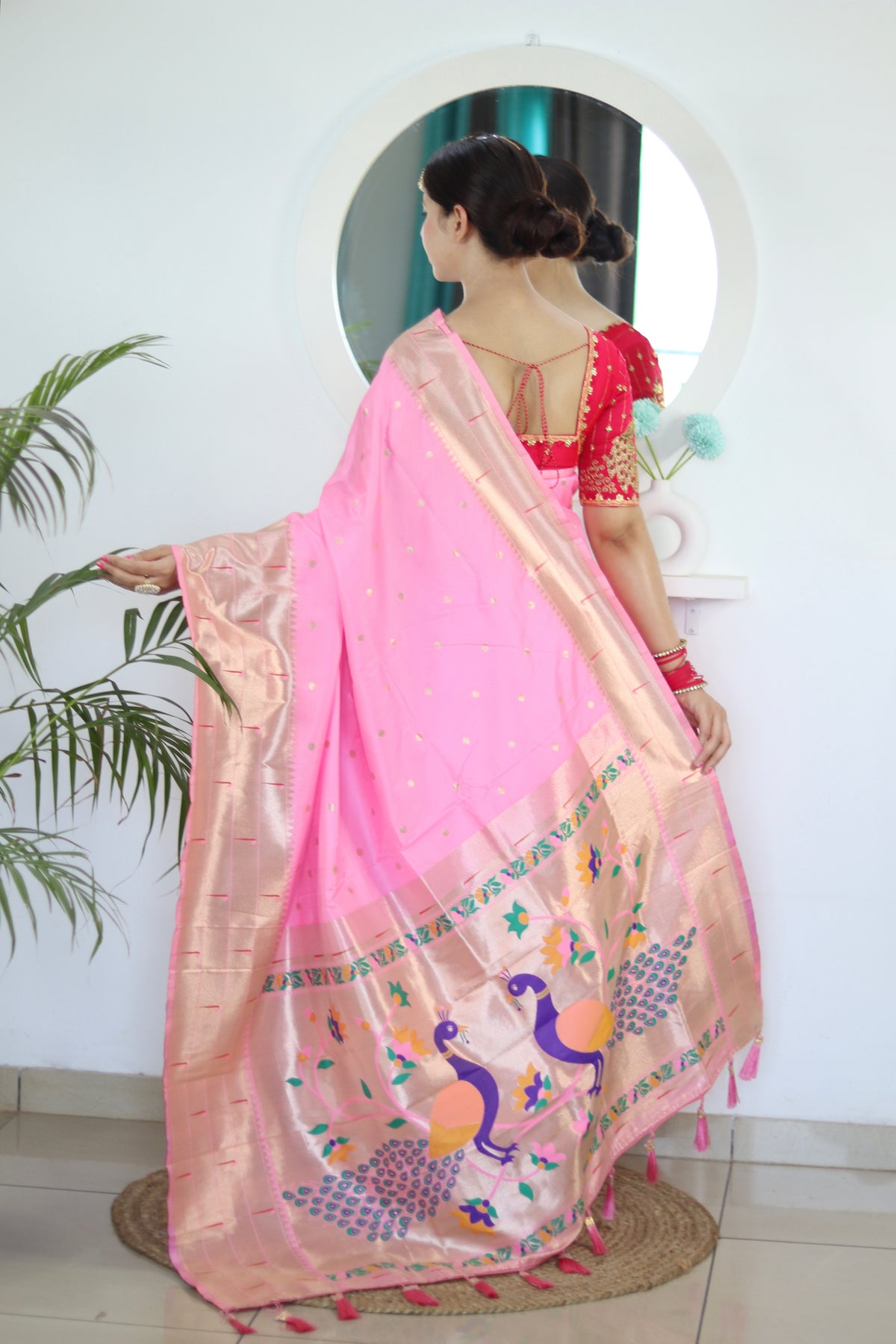 Dual Muniya Paithani