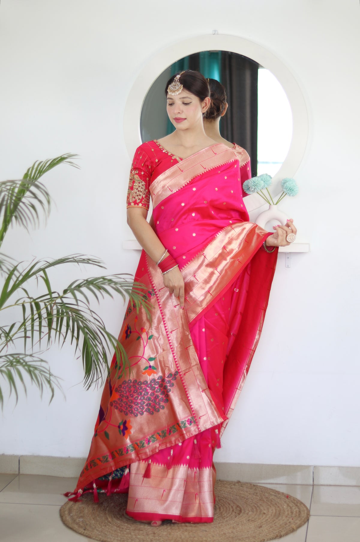 Dual Muniya Paithani