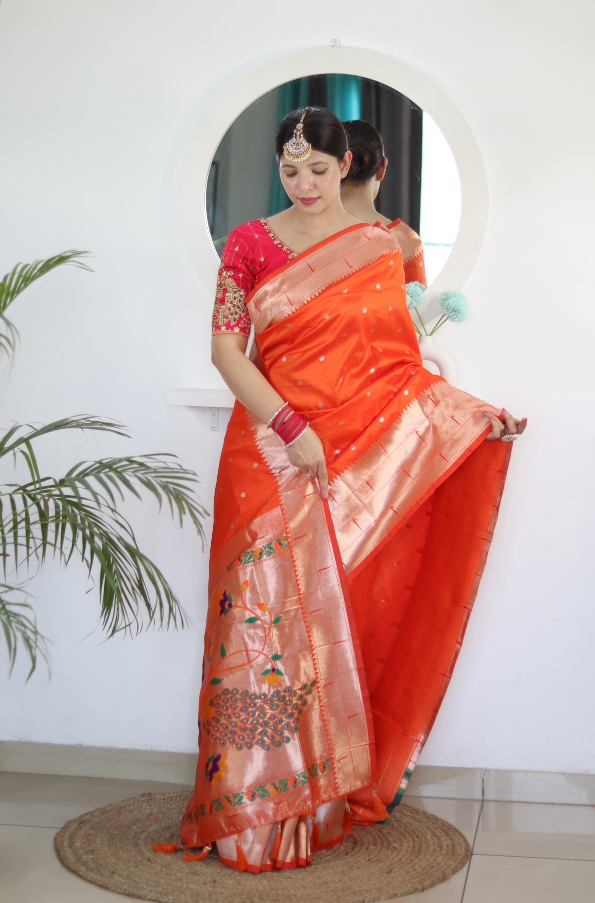 Dual Muniya Paithani